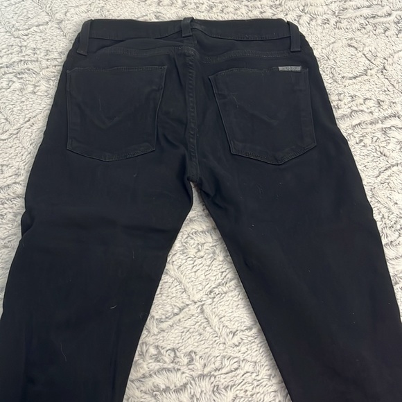 Hudson Nico Mid-Rise Super Skinny Black Distressed Denim Size 26 - Picture 8 of 12